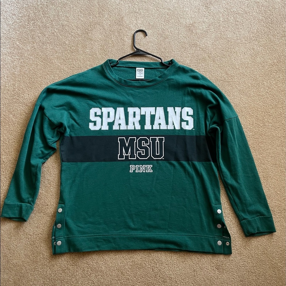 Pink MSU Crew Neck